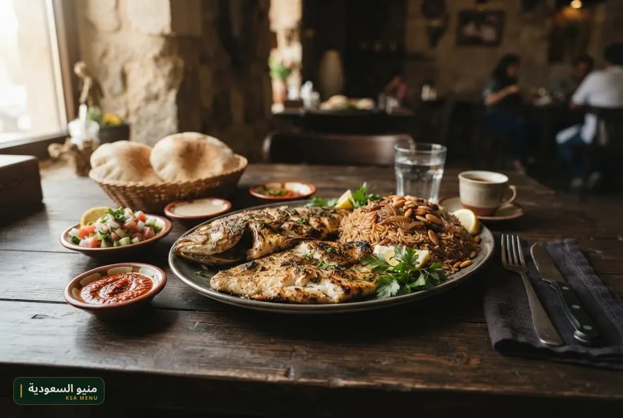 طبق من أطباق صيادية المكلا — مأكولات بحرية